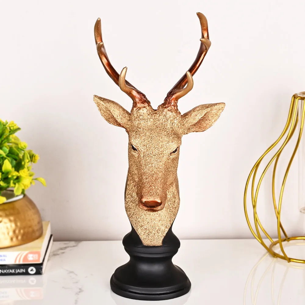 Luxe Gold Finished Resin Rendier Figurine