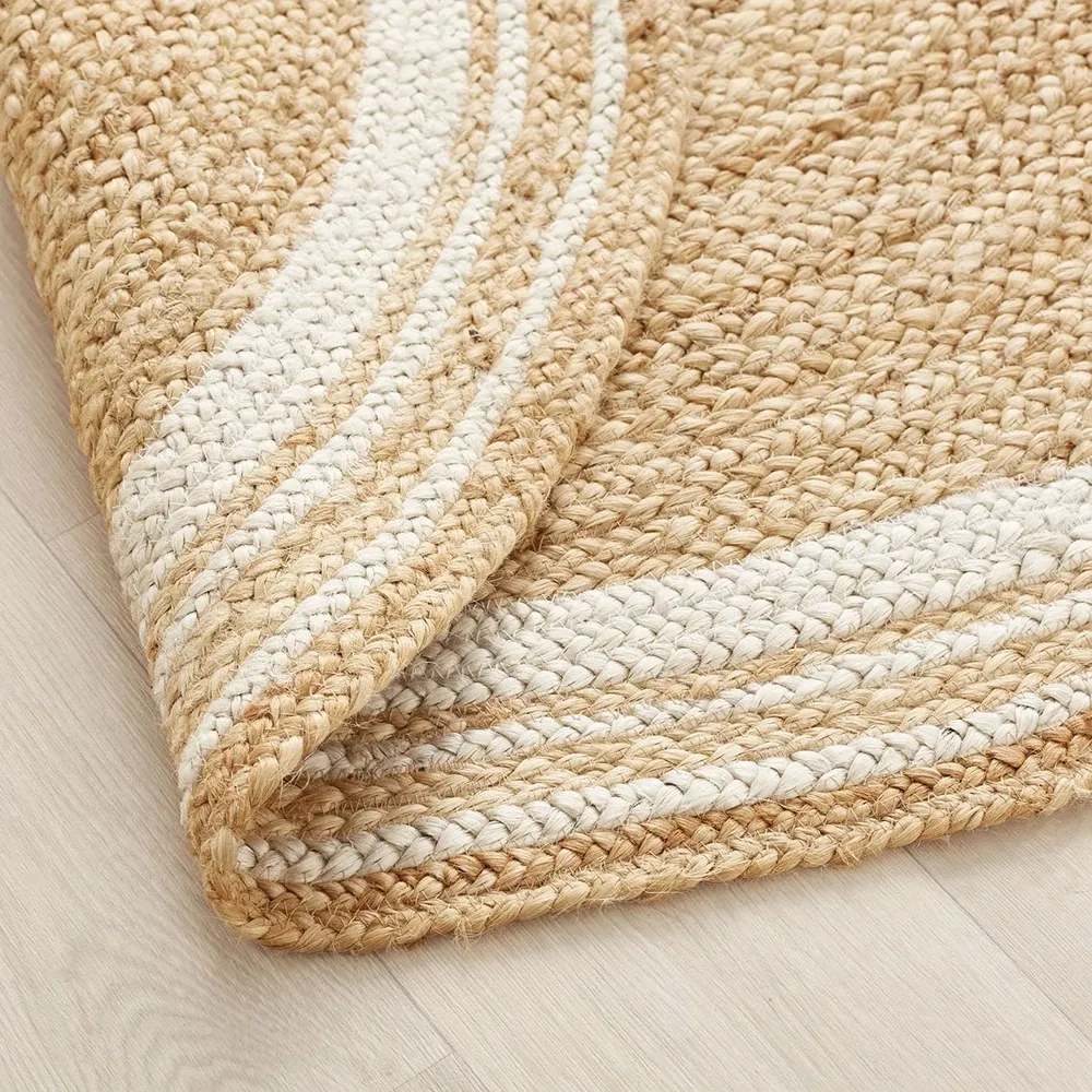 Luxe Handwoven Artsy Round Jute Rug XS (2*2ft)