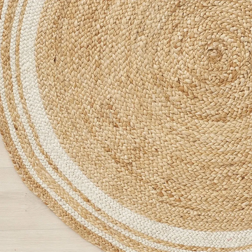 Luxe Handwoven Artsy Round Jute Rug XS (2*2ft)