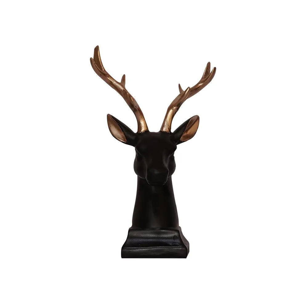 Luxe Modern Art Reindeer Bust Figurine