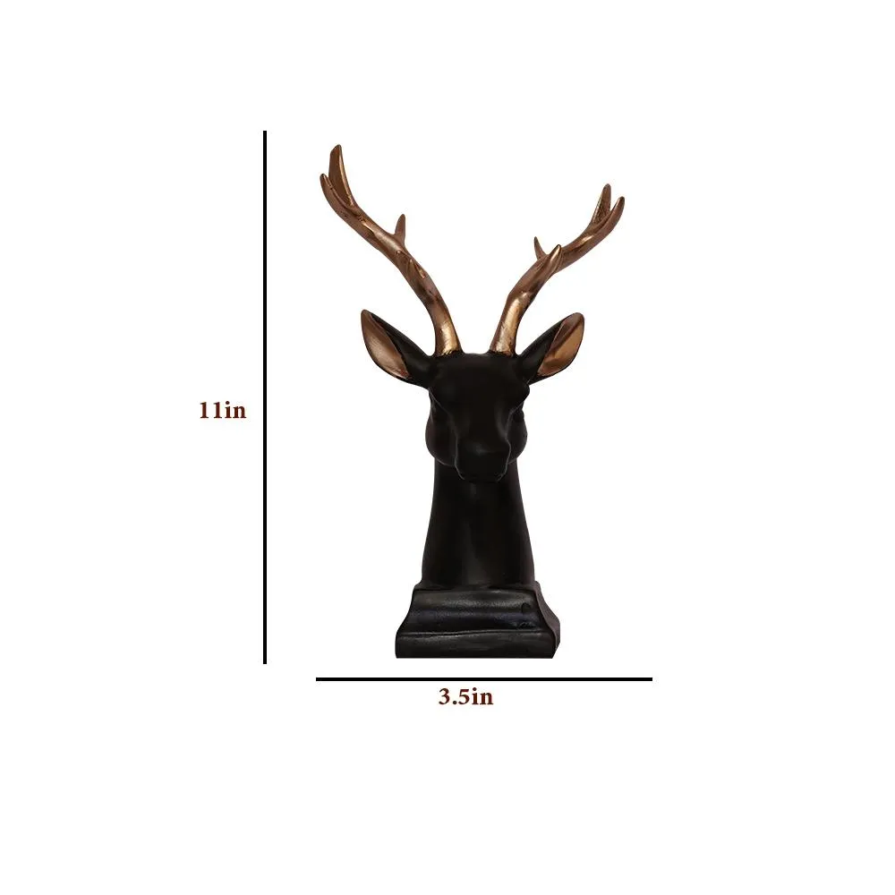 Luxe Modern Art Reindeer Bust Figurine
