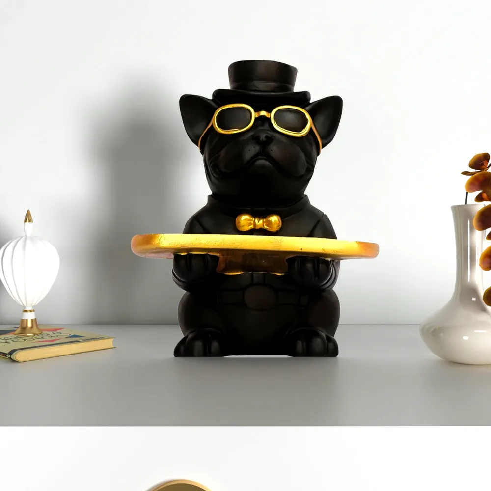 Luxe Pug Storage Tray Single Piece