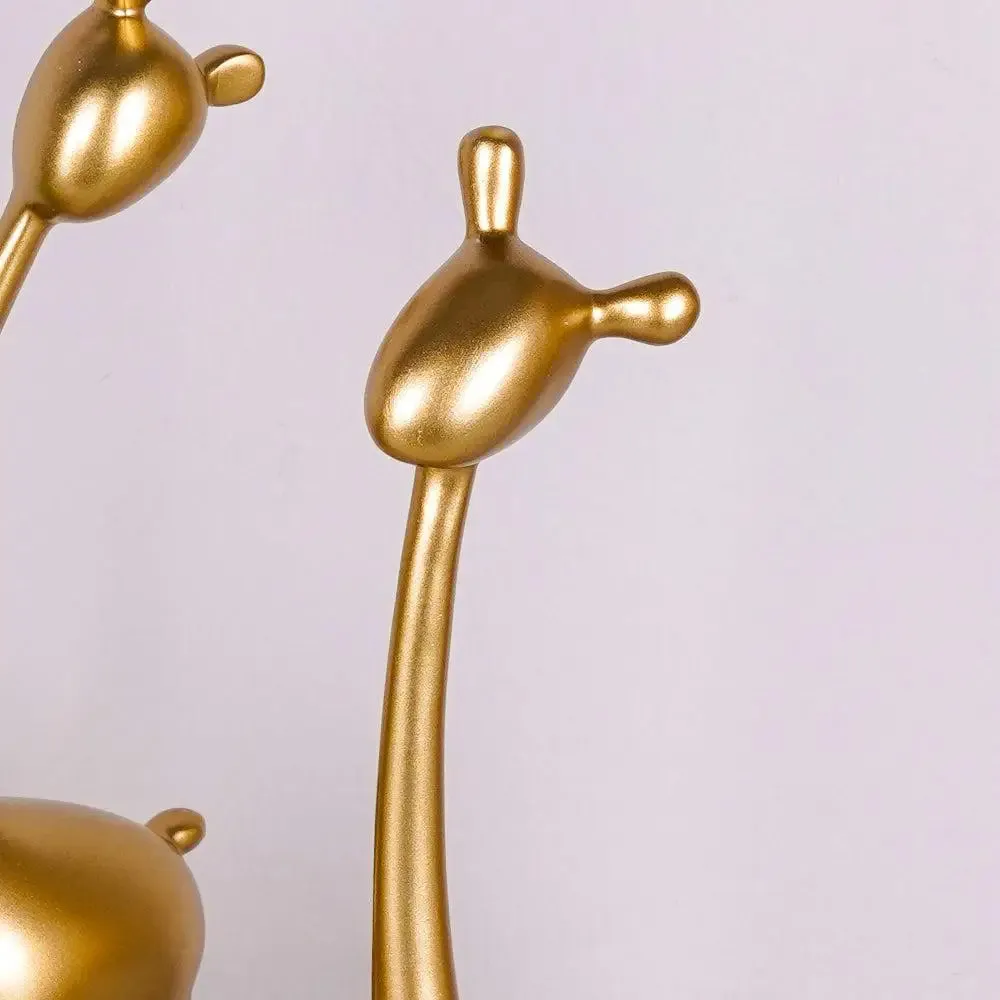 Luxe Quirky Gold Giraffe Family Figurine Single Giraffe (Large)
