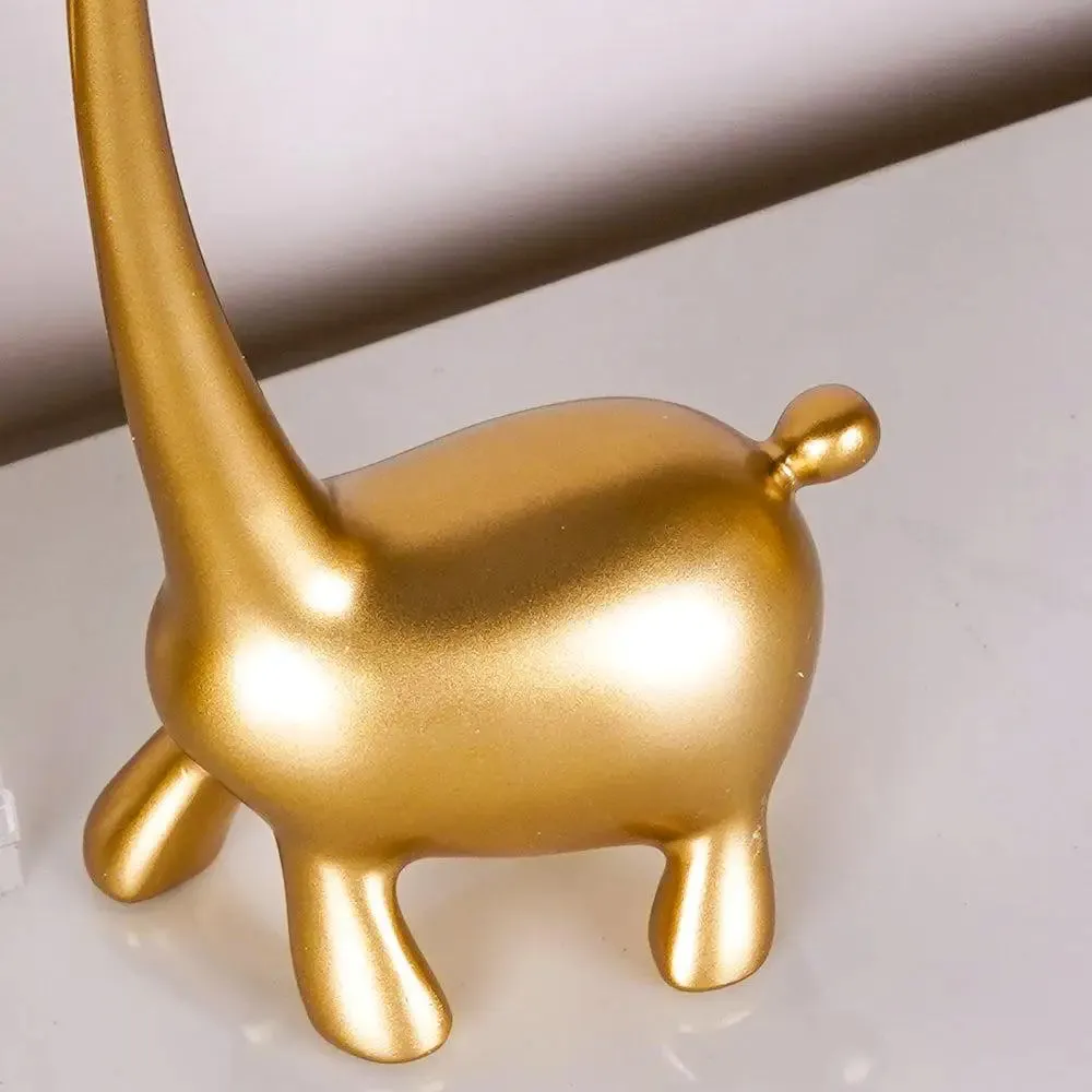 Luxe Quirky Gold Giraffe Family Figurine Single Giraffe (Large)