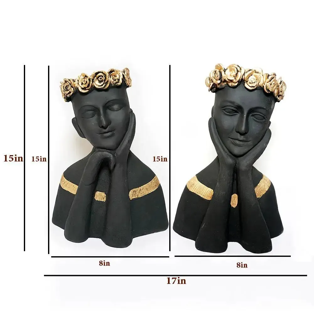 Luxe Roman Lady Face Planter- Set of 2