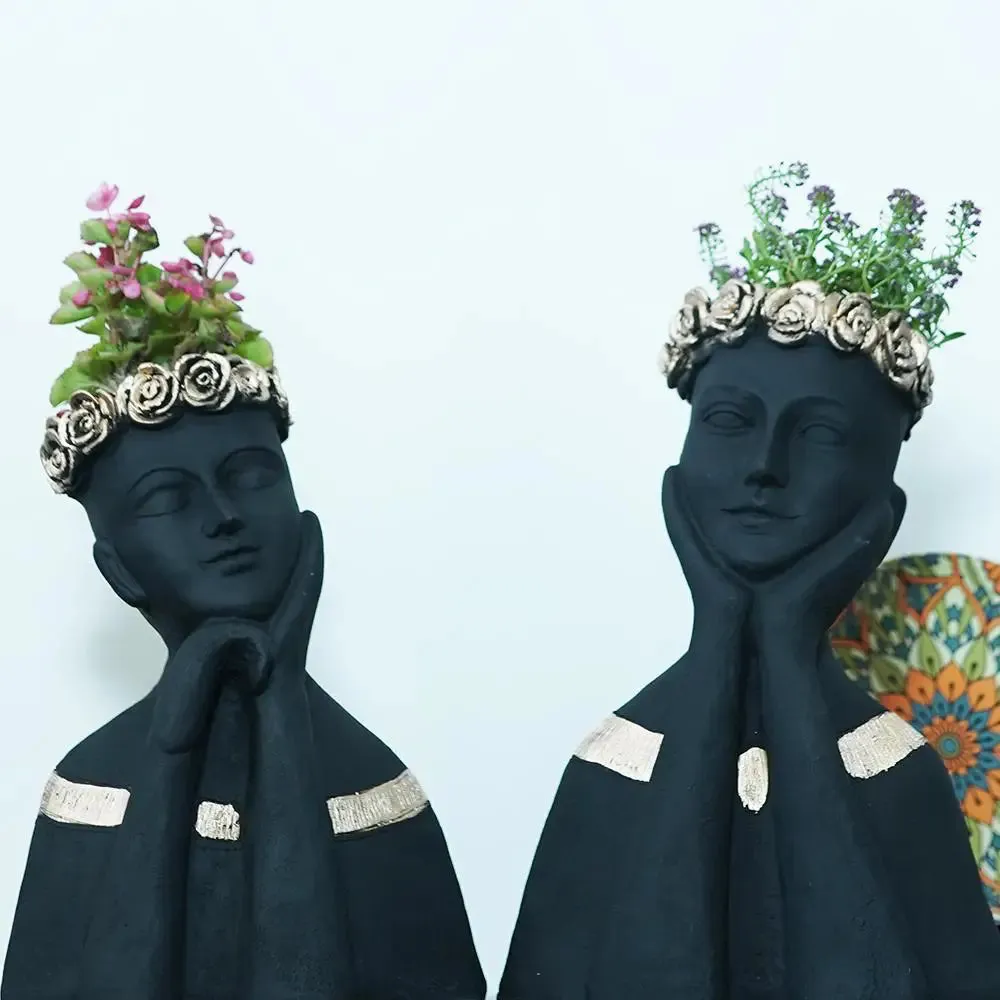 Luxe Roman Lady Face Planter- Set of 2