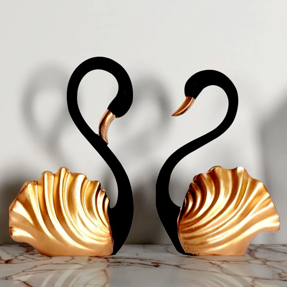 Luxe Swan Figurine- Set of 2