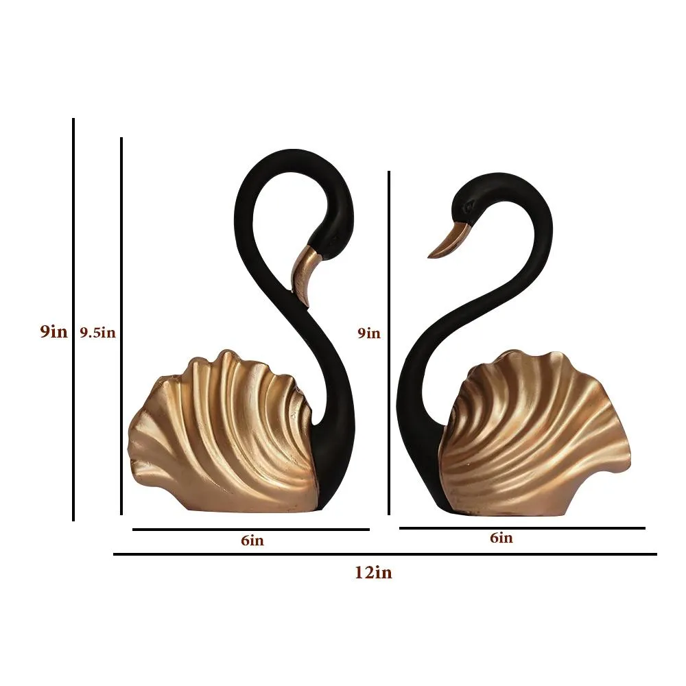 Luxe Swan Figurine- Set of 2