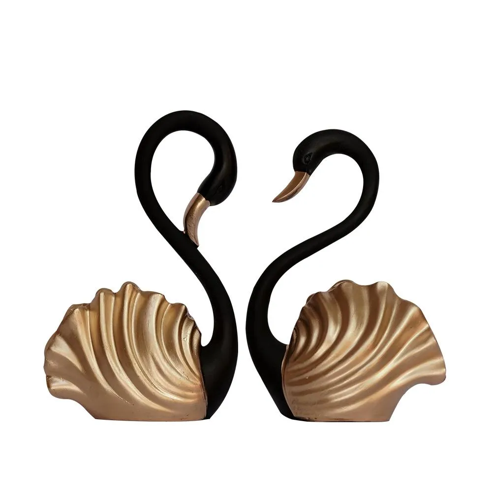 Luxe Swan Figurine- Set of 2