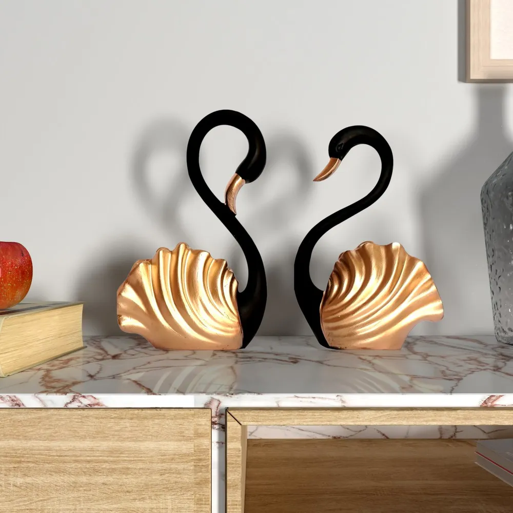Luxe Swan Figurine- Set of 2
