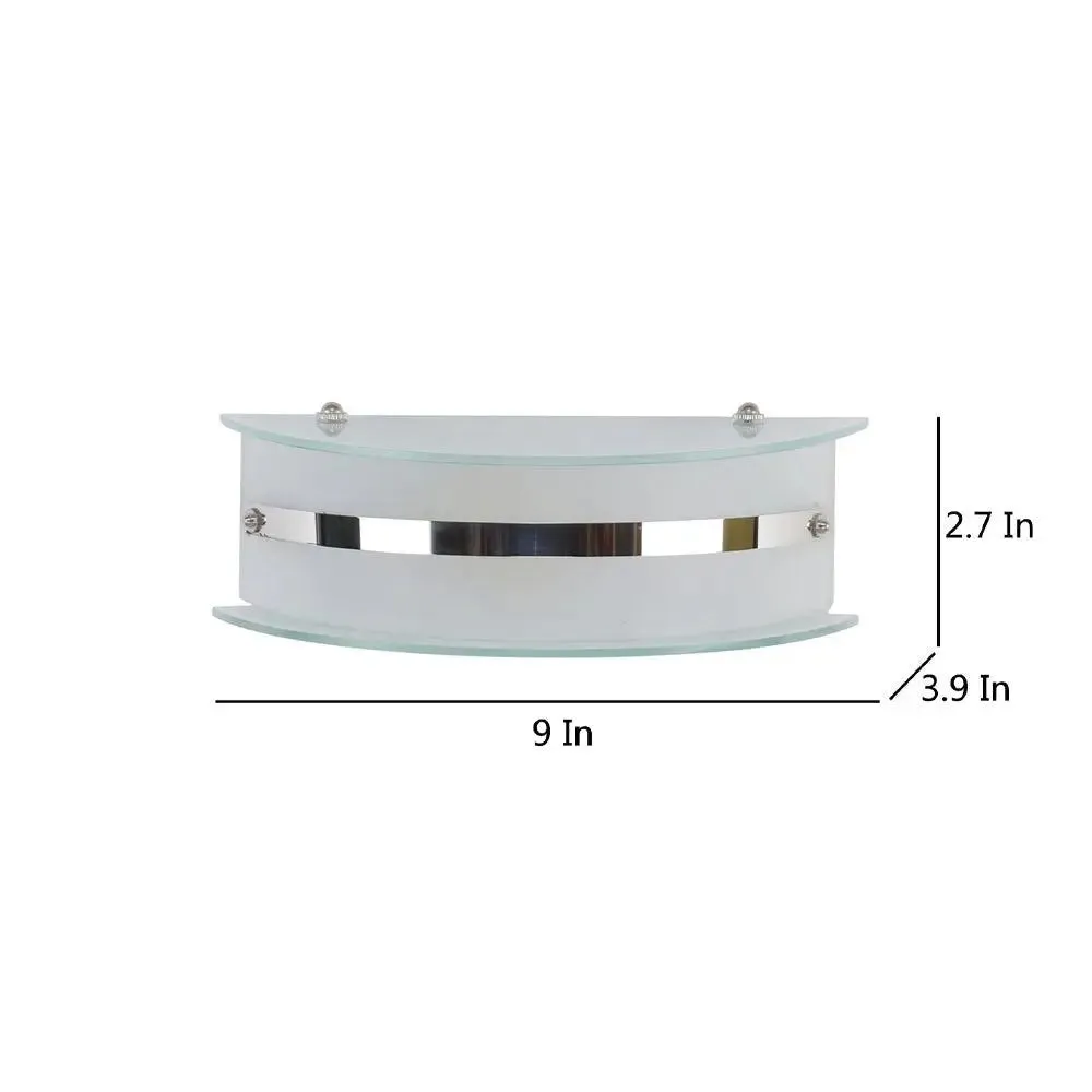 Luxurious Metal & Glass Bathroom Light