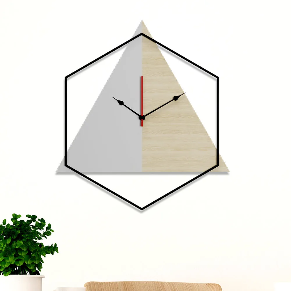 Luxurious Two-tonal Big Wall Clock