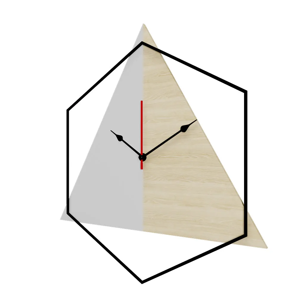 Luxurious Two-tonal Big Wall Clock