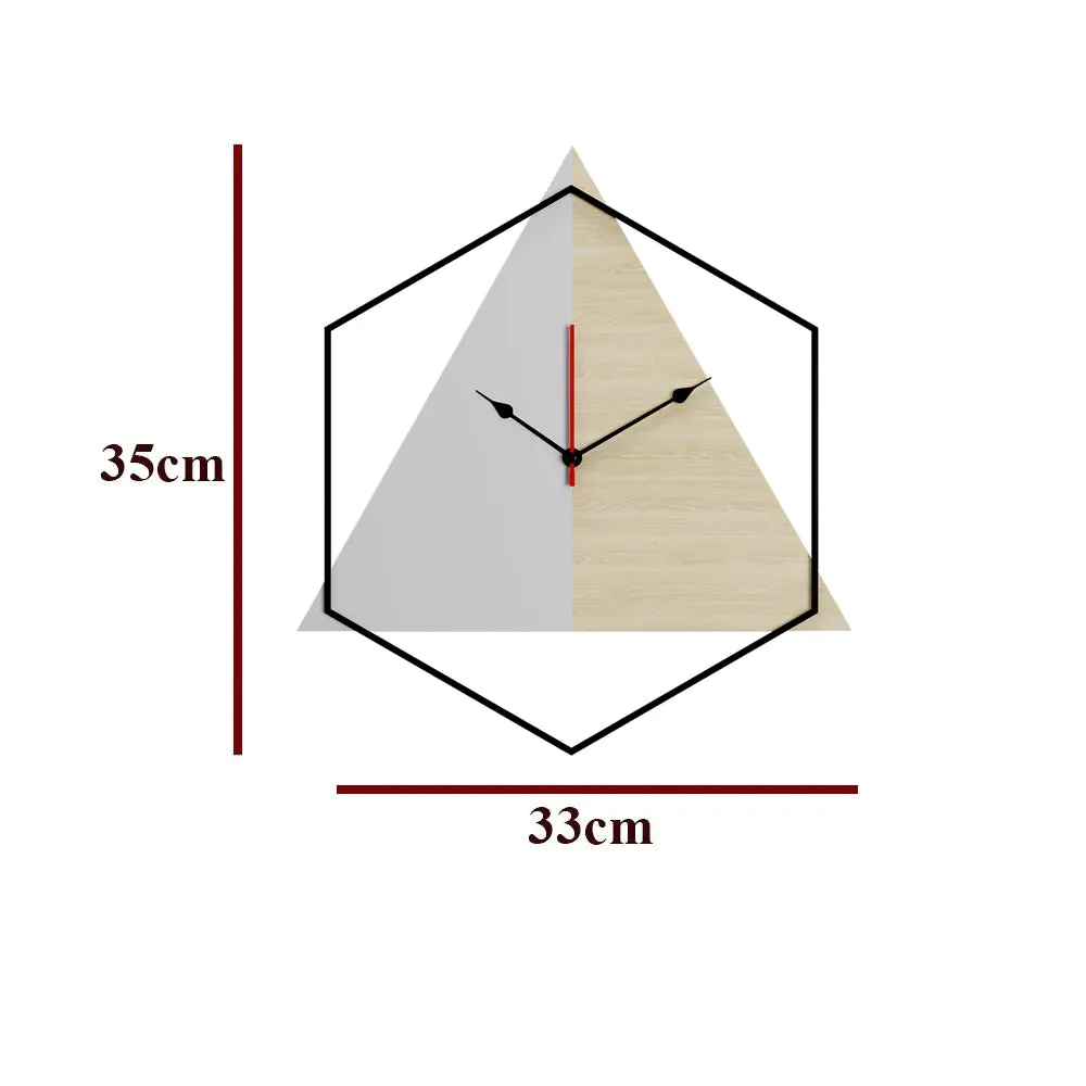 Luxurious Two-tonal Big Wall Clock