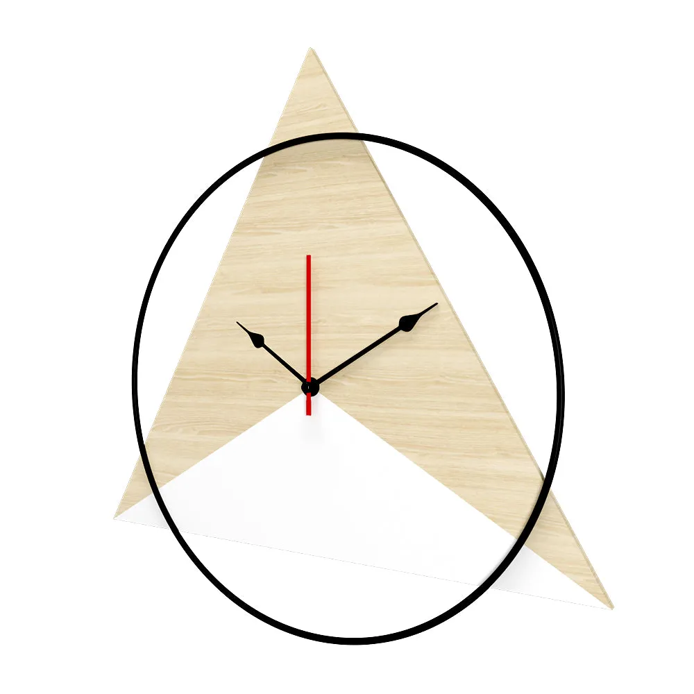 Luxurious Two-tonal Big Wall Clock