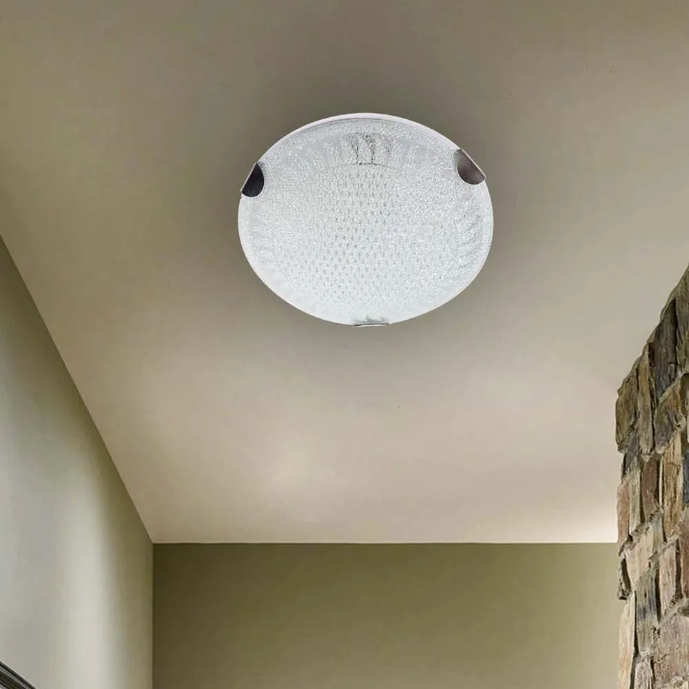 Luxury Sparkles Round Flush Mount Light