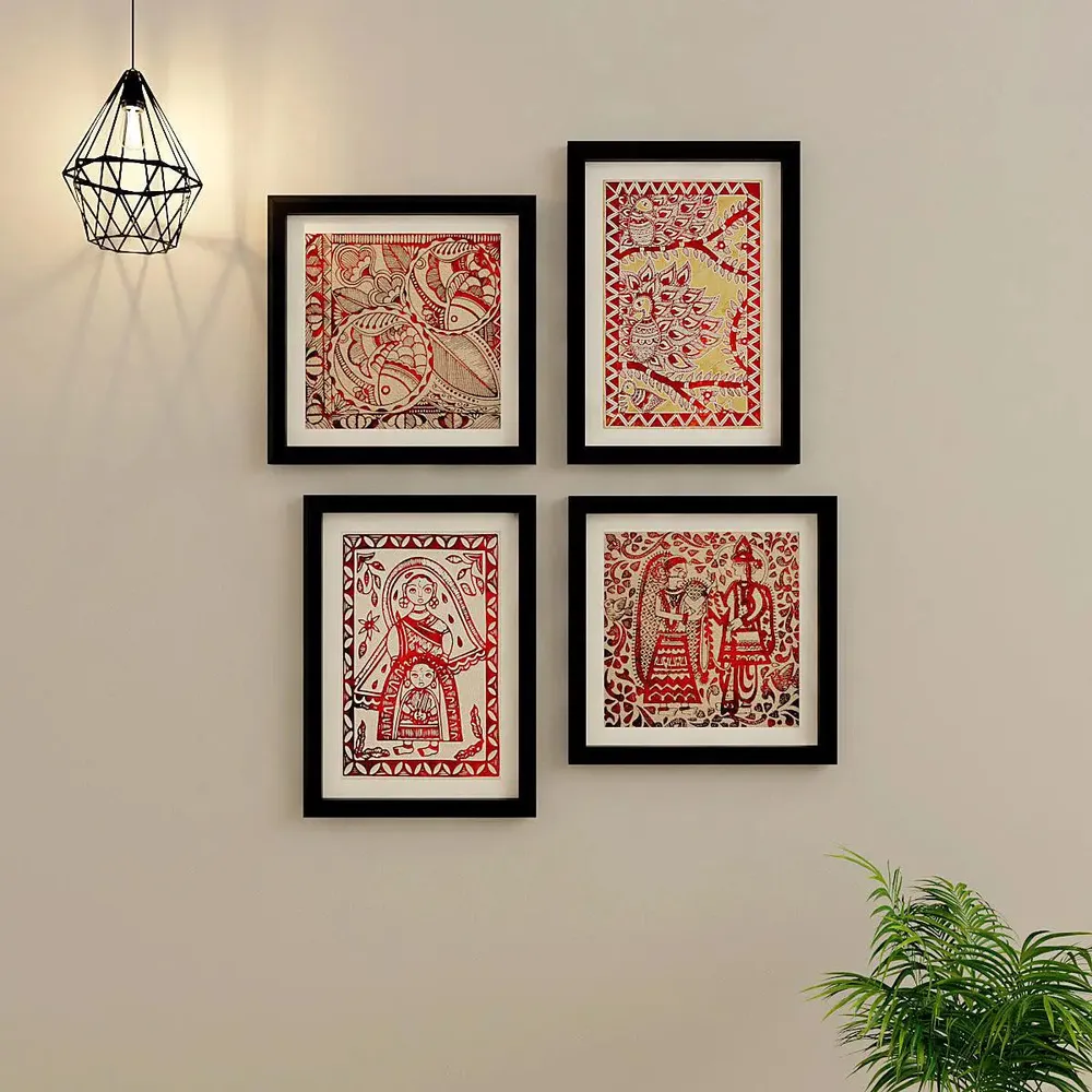 Madhubani Art Frame Set Of 4