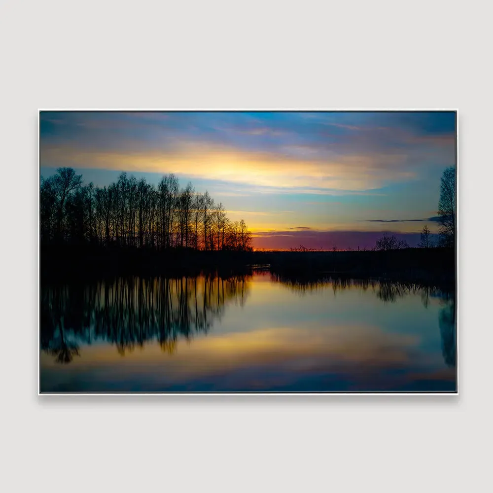 Magical twilight Framed Wall Art With Floating Frame