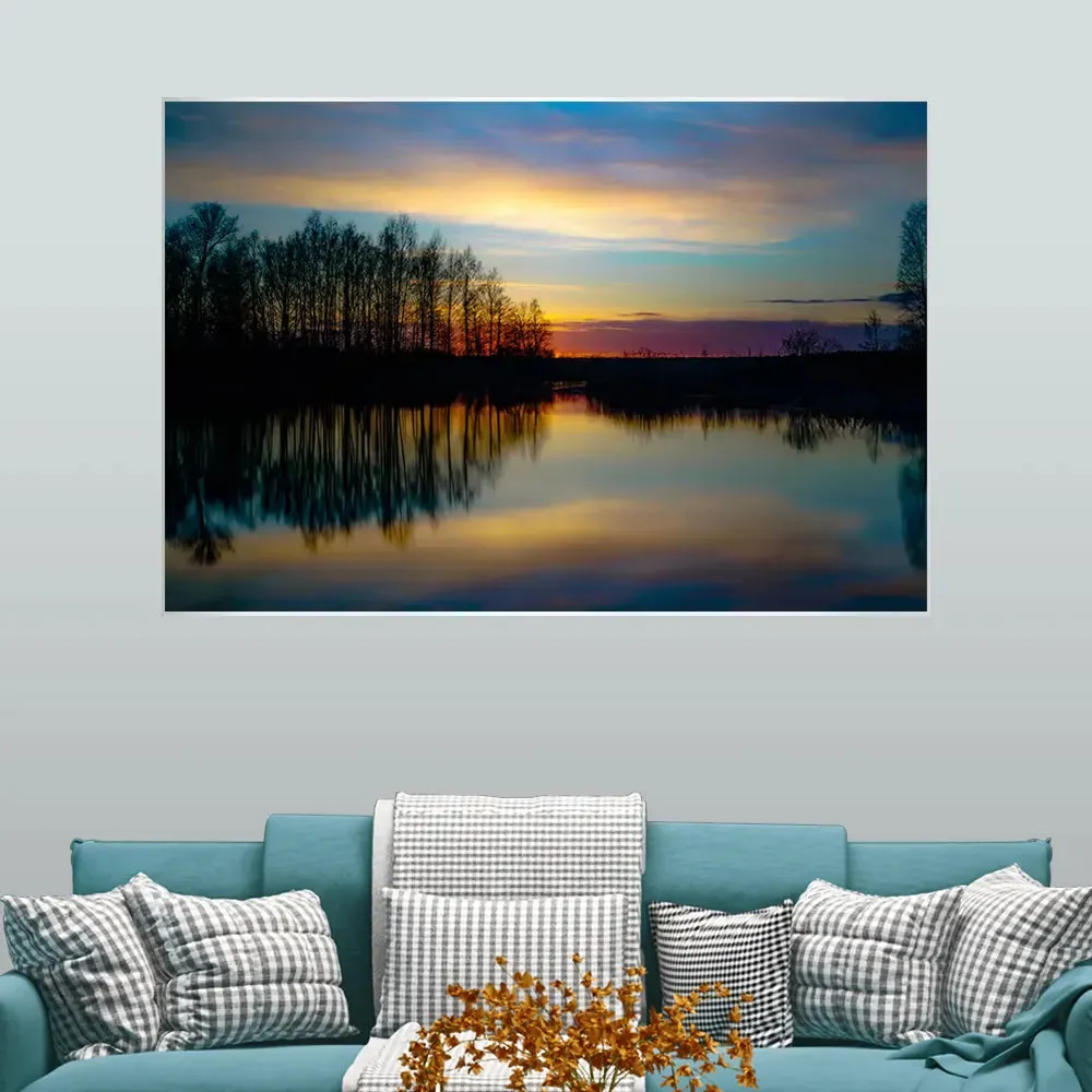 Magical twilight Framed Wall Art With Floating Frame