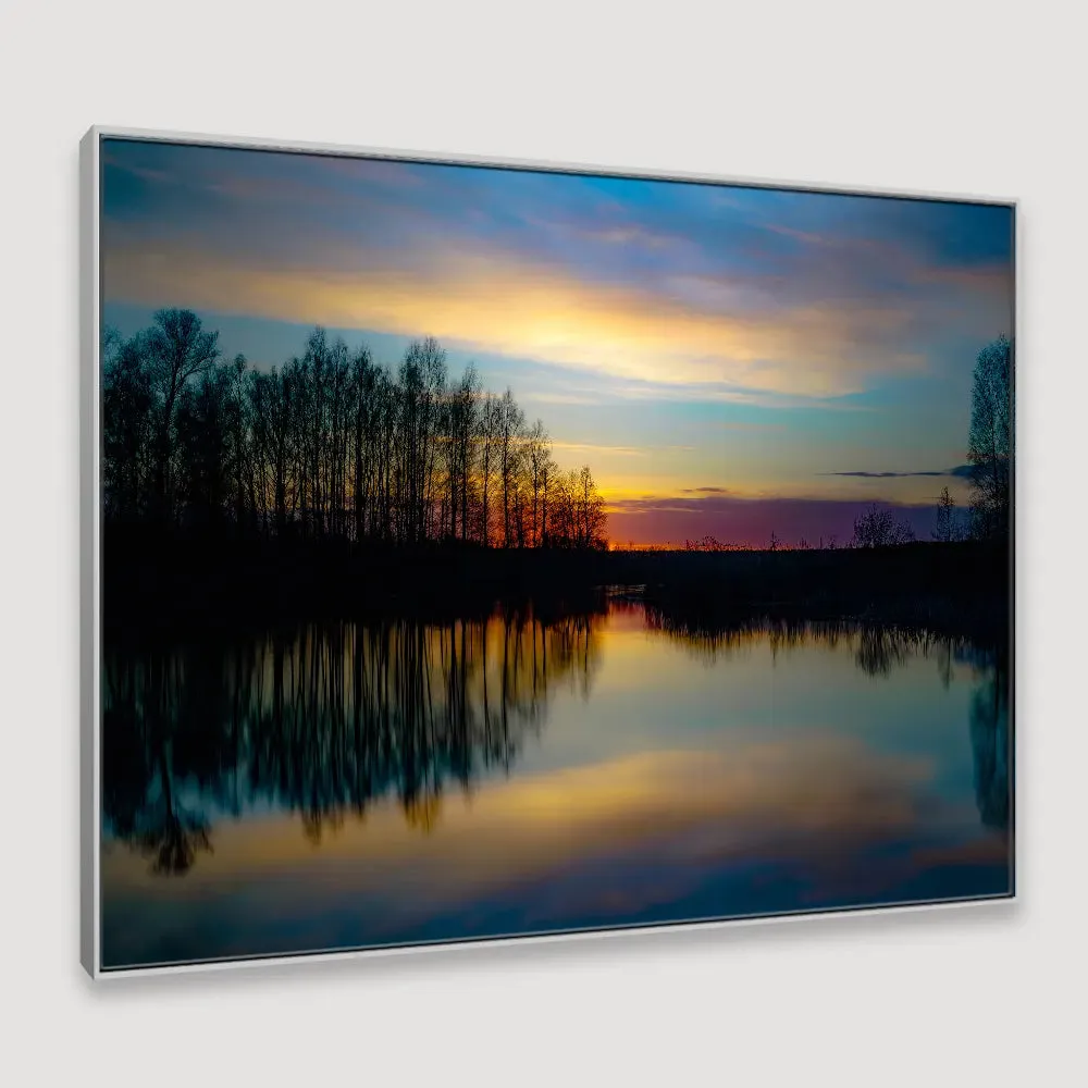 Magical twilight Framed Wall Art With Floating Frame