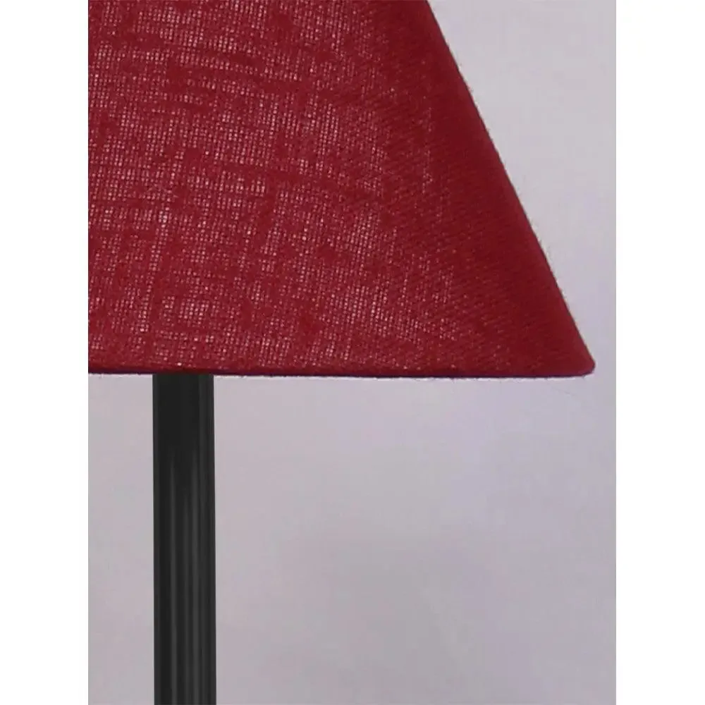 Magnificent Maroon Metal Floor Light