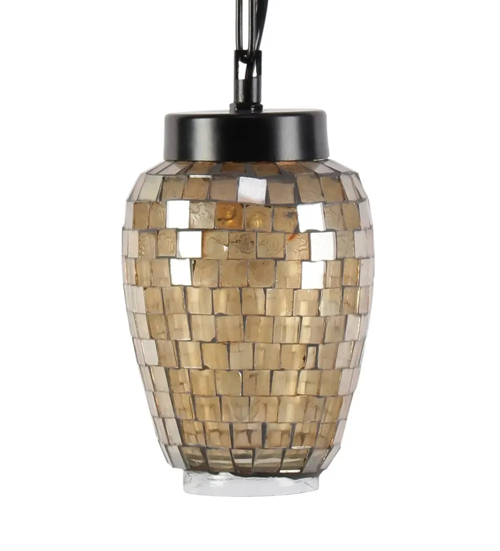 Magnificent Multicolor Mosaic Glass Hanging Light