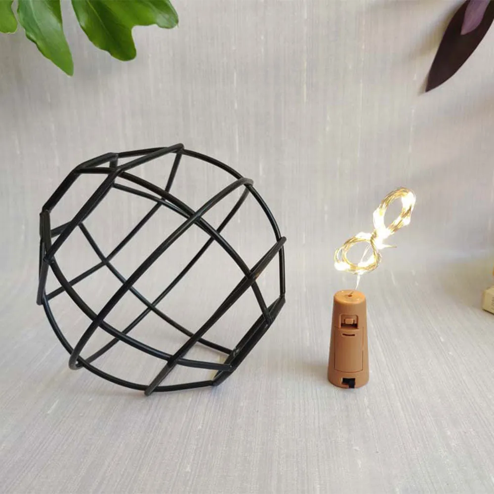 Magnificient Globe LED Black Centrepiece