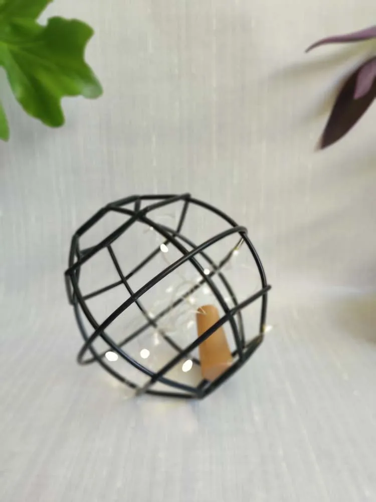 Magnificient Globe LED Black Centrepiece