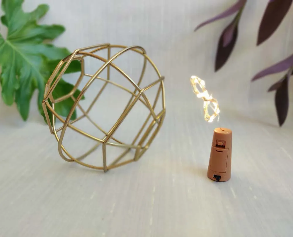 Magnificient Globe LED Golden Centrepiece