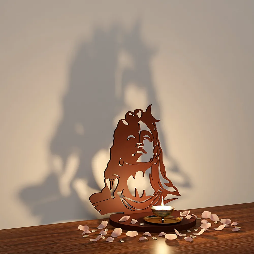 Mahadev Shadow Tea Light Holder