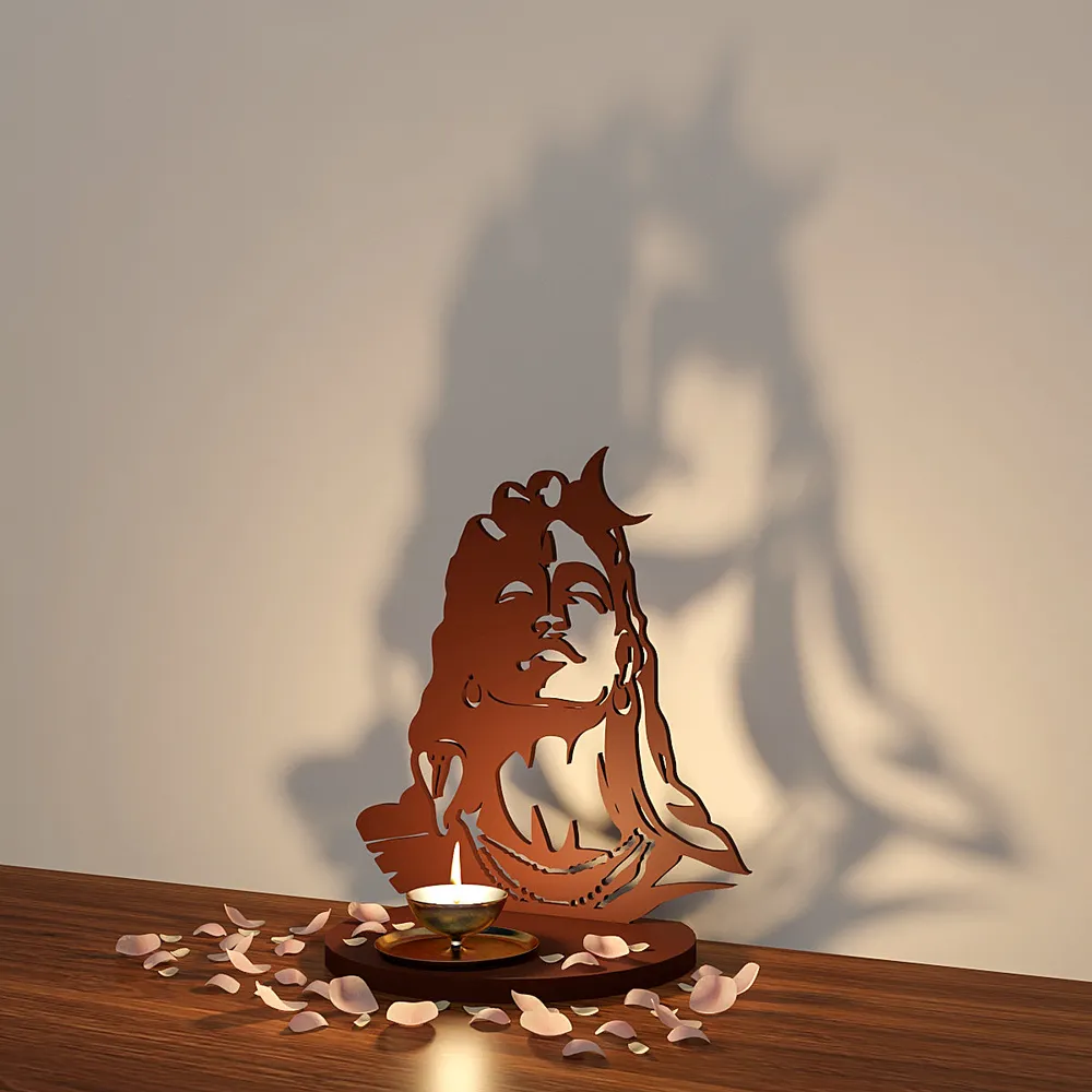 Mahadev Shadow Tea Light Holder