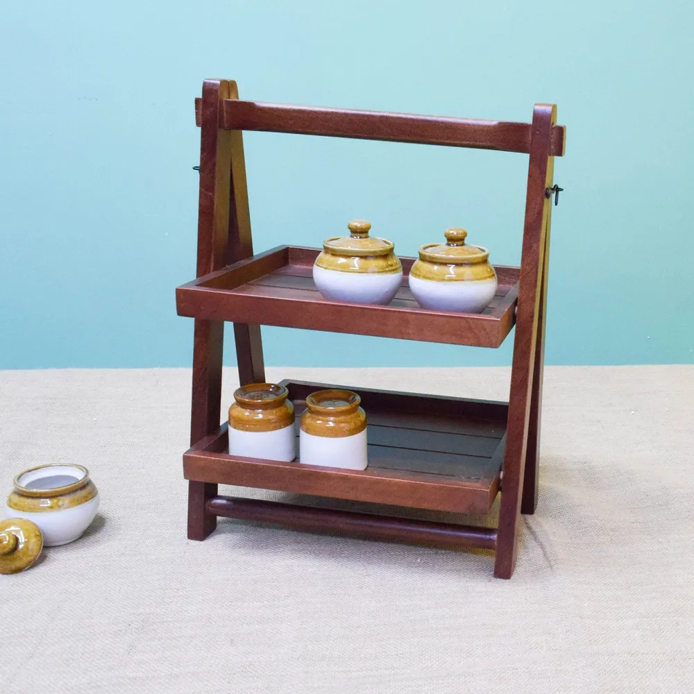 Mahagony Foldable Organizer