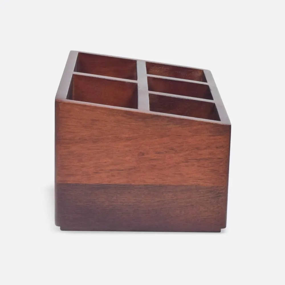 Mahagony Wooden Cutlery Holder