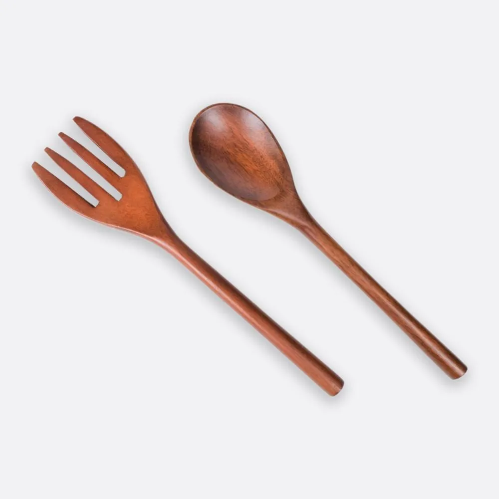 Mahagony Wooden Cutlery Set