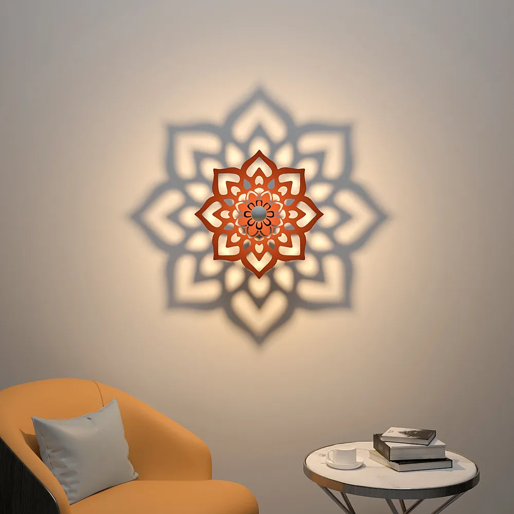 Mandala Art Creative Shadow Night Lamps