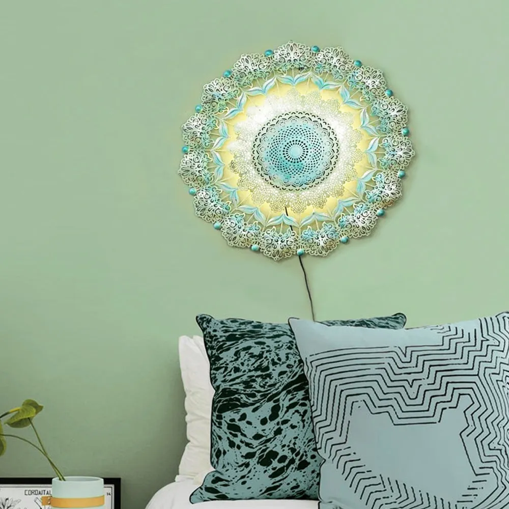Mandala Art Metal Wall Art With LED
