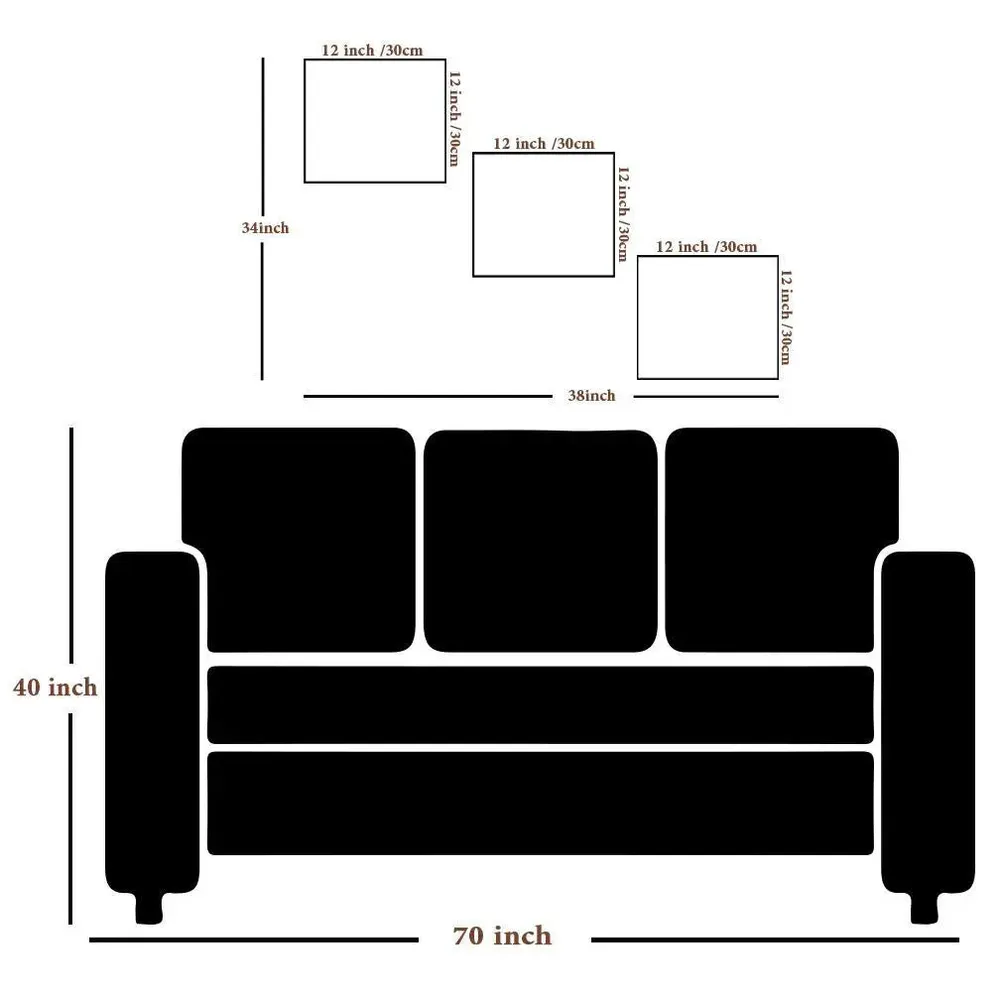 Mandala Pattern Framed Set of 3