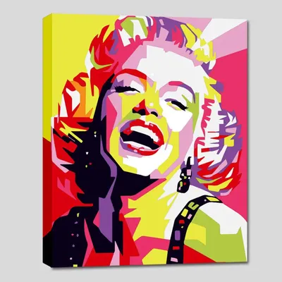 Marilyn Monroe Colourful DIY (Do-It-Yourself) / Paint by numbers canvas painting kit