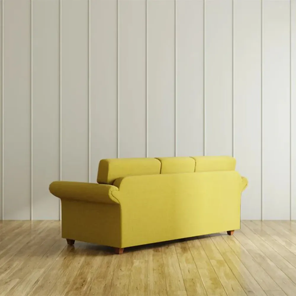 WallMantra Marion 3 Seater Sofa in Yellow