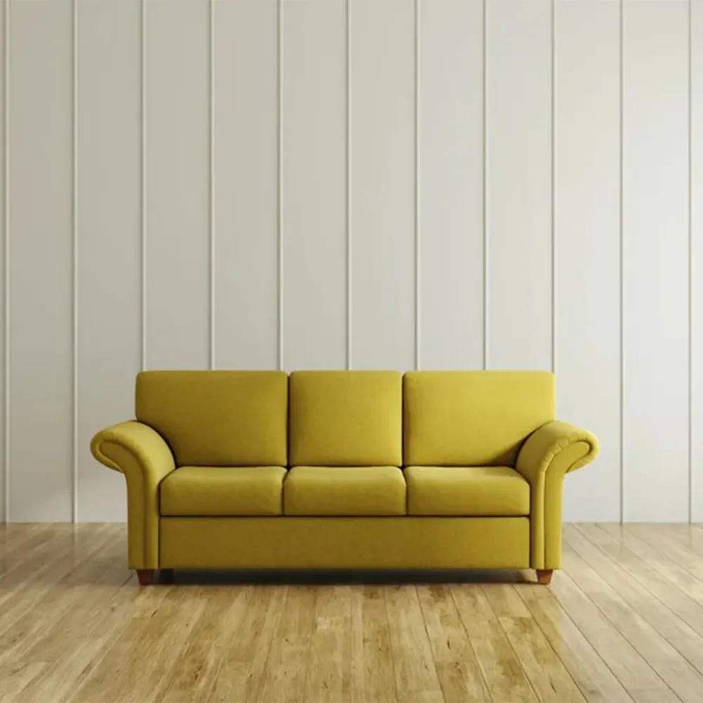 WallMantra Marion 3 Seater Sofa in Yellow
