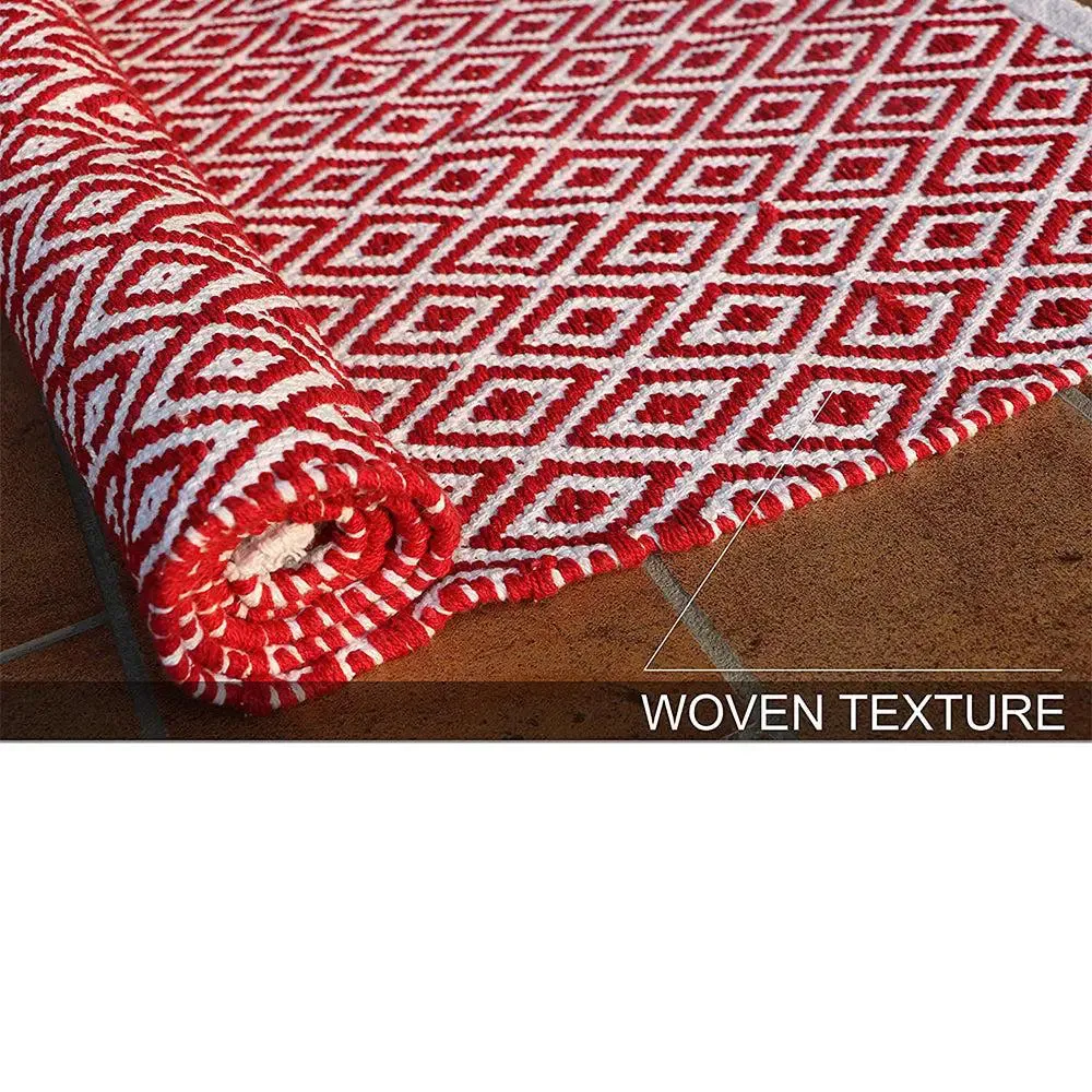 Maroon Designer Handwoven Area Rug (70 x 140) cm