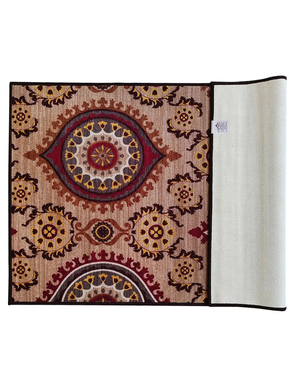 Maroon Ethnic Designer Printed Premium Area Carpet ( 3 ft x5 ft & 4 ft x 6 ft ) 3X5 ft