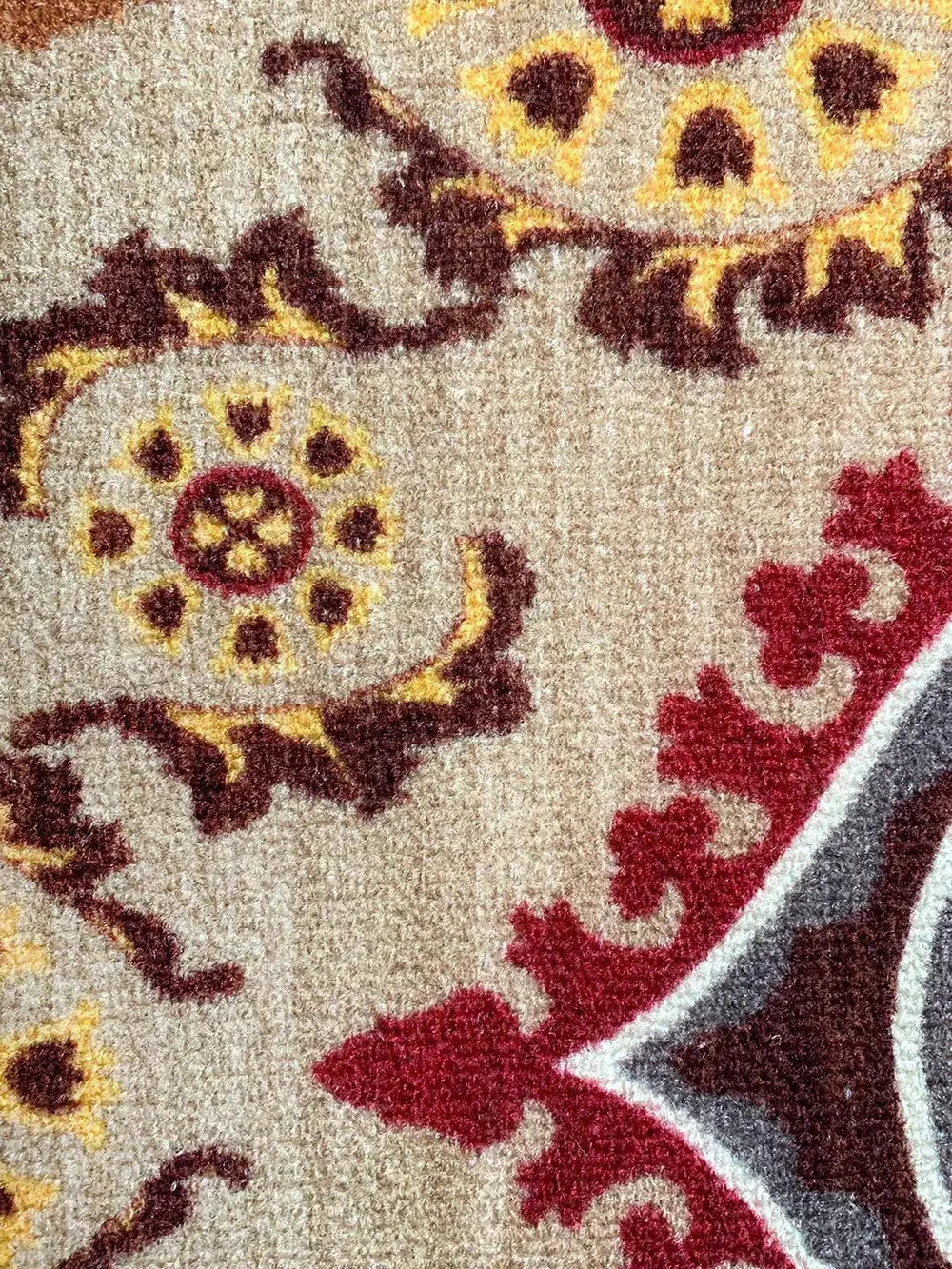 Maroon Ethnic Designer Printed Premium Doormat (14 X 22 )Inches