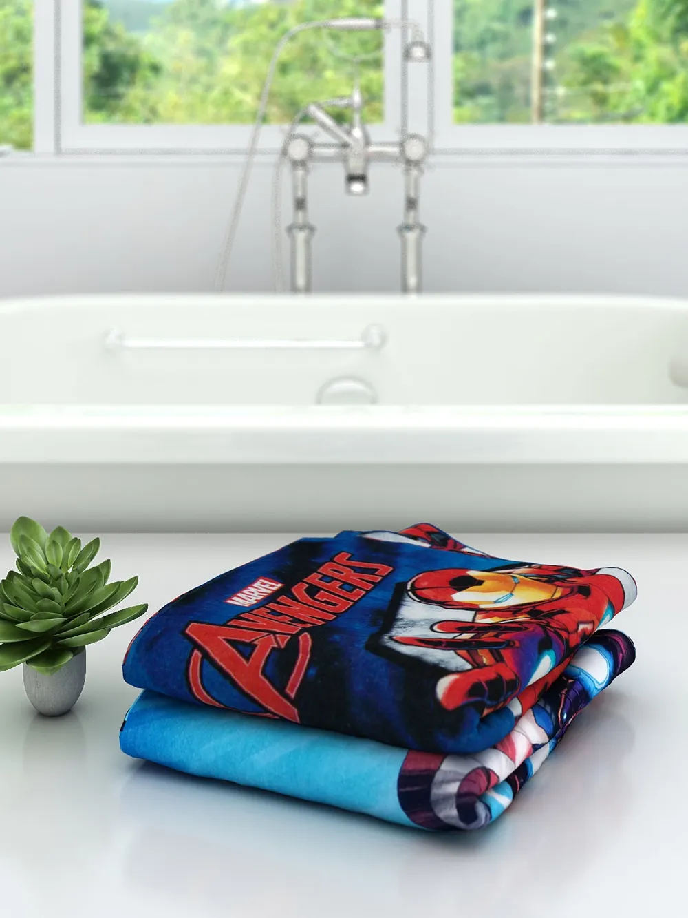 Marvel Avengers Assemble Kids Bath Towels Set Of 2
