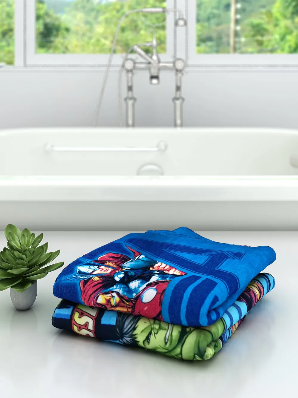 Marvel Avengers Assemble Kids Bath Towels Set Of 2