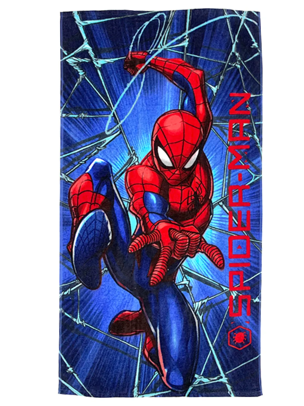 Marvel Blue Spiderman Kids Bath Towels Set Of 2