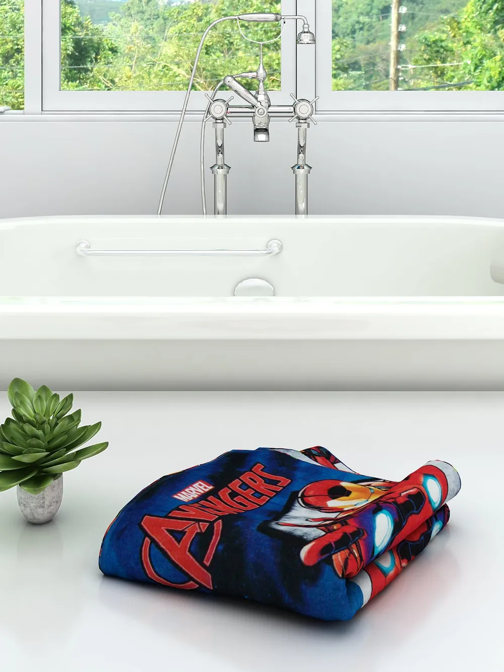 Marvel Captain America, Hulk, Ironman Kids Cotton Bath Towel