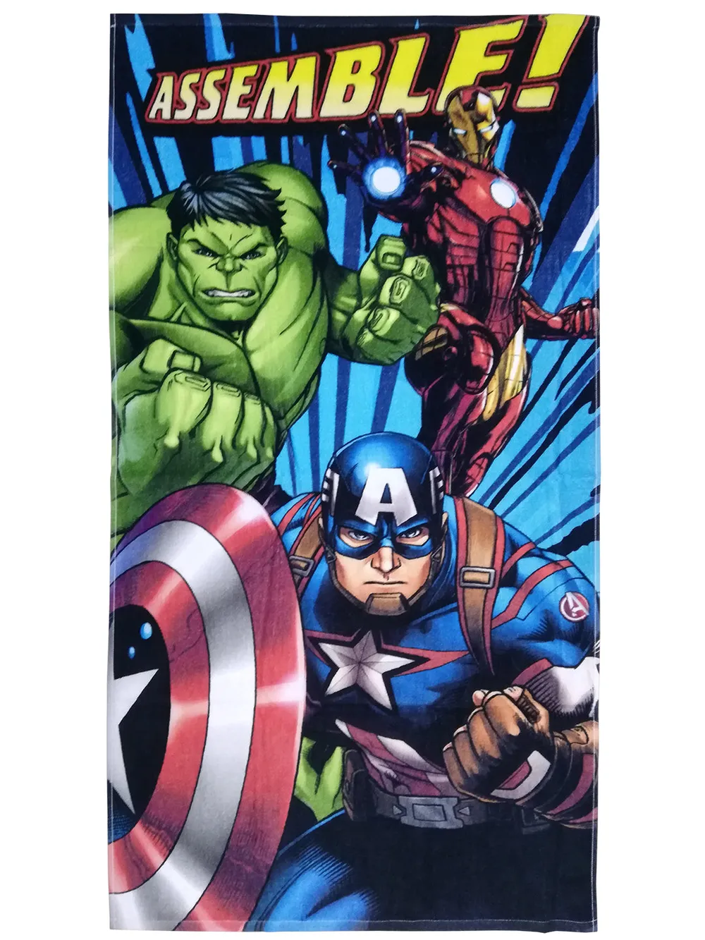 Marvel Captain America/The Hulk/Thor Avengers Kids Bath Towels Set Of 2