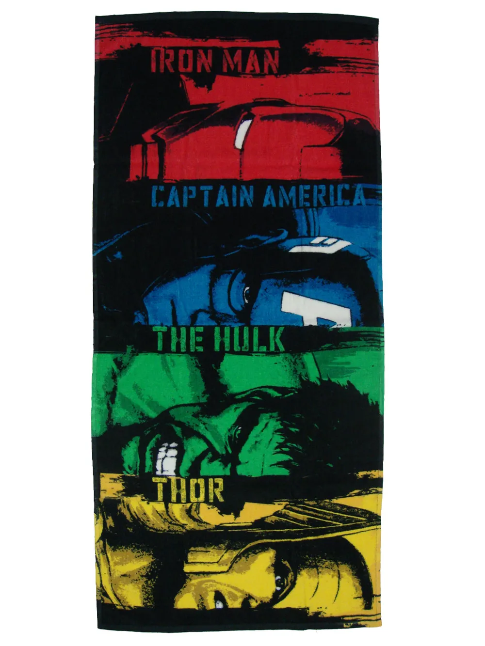Marvel Captain America/The Hulk/Thor Avengers Kids Bath Towels Set Of 2