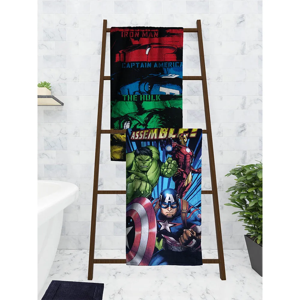 Marvel Captain America/The Hulk/Thor Avengers Kids Bath Towels Set Of 2